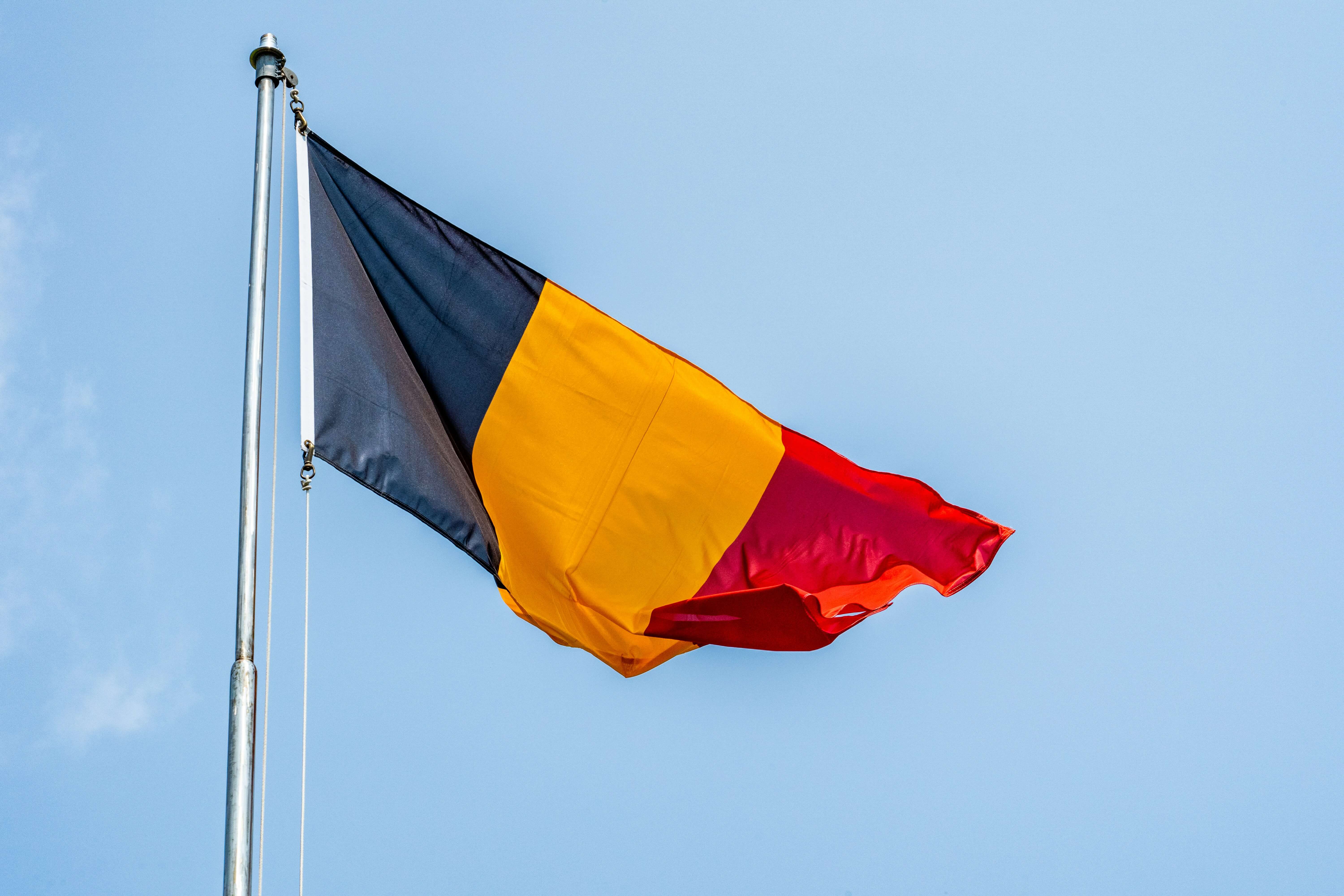 Belgian flag backdrop
